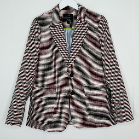 J. Crew Jackets & Blazers - J. Crew Black and White Houndstooth Blazer